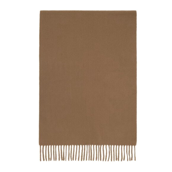 NEW Acne Studios Fringe wool scarf -Caramel brown#SC49* - Picture 5 of 8